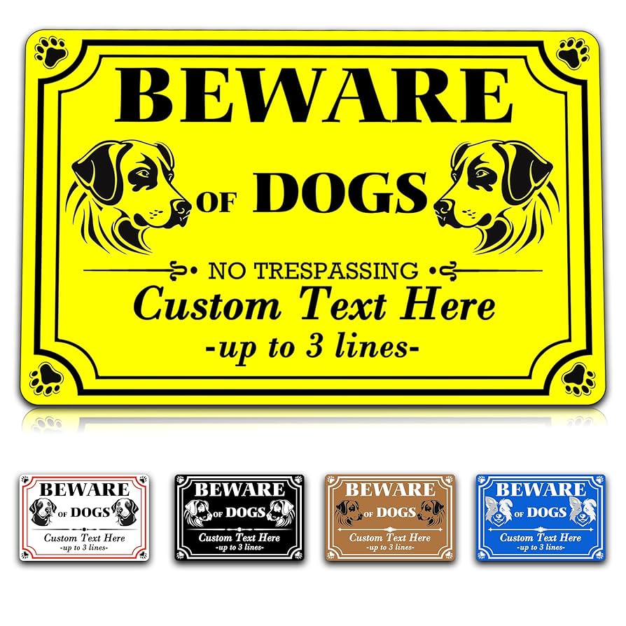 犬に注意の彫刻サイン看板　Beware of dog 3D sign 🐕 Beware Of The Dog Sign・Free STL File for ・Cults